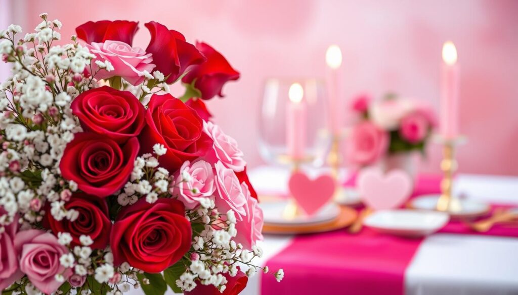 Valentine's Day colors and romantic color schemes