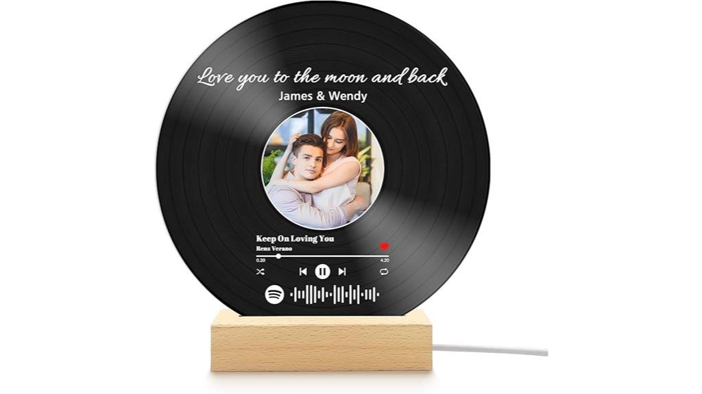 acrylic spotify song plaque