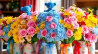 bluey themed valentine s bouquets