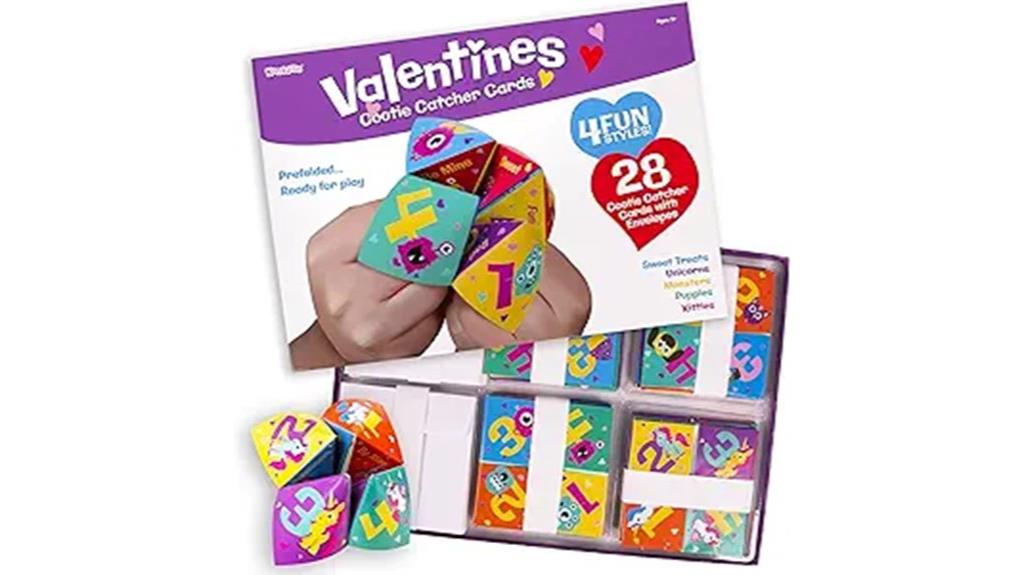 cootie catcher valentine cards