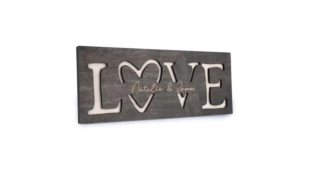 couples personalized love sign