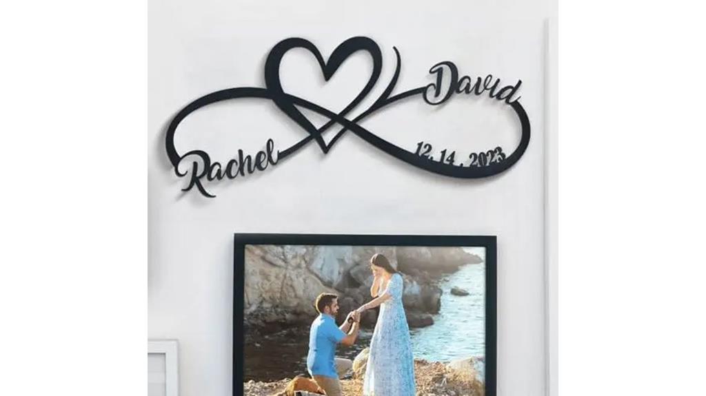 custom couples metal sign