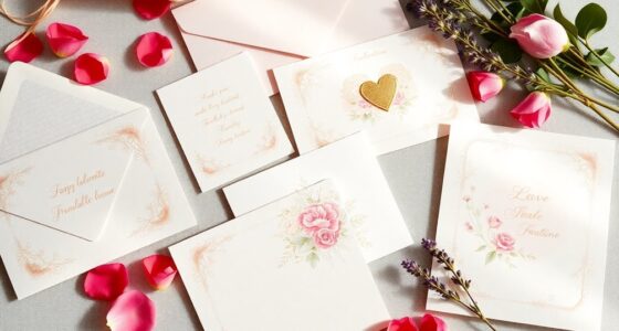 custom valentine stationery sets