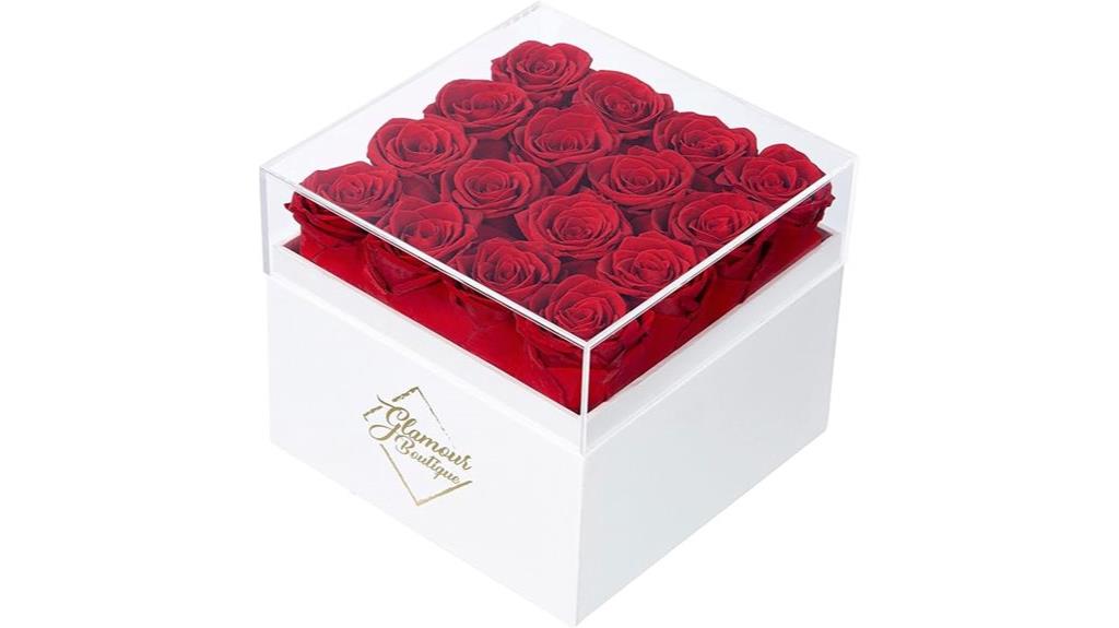 elegant preserved rose gift