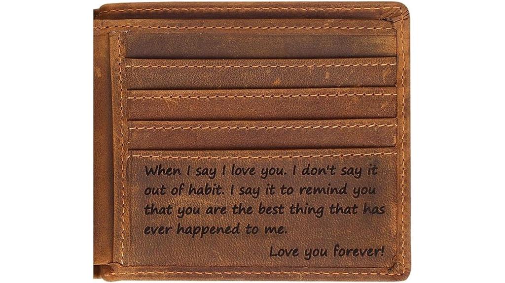 engraved wallet gift for him