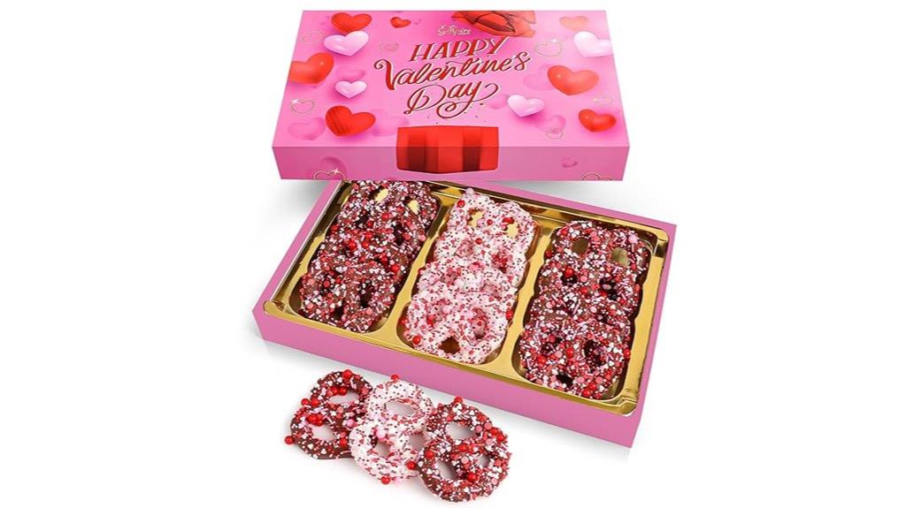 gourmet chocolate pretzels gift