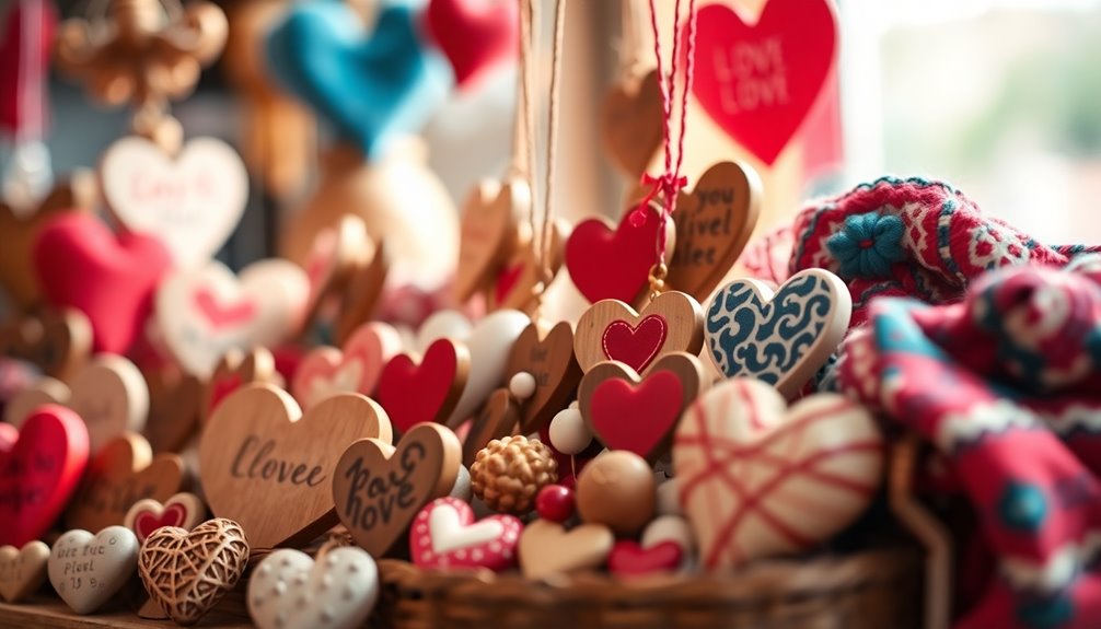 handcrafted valentine souvenirs selection