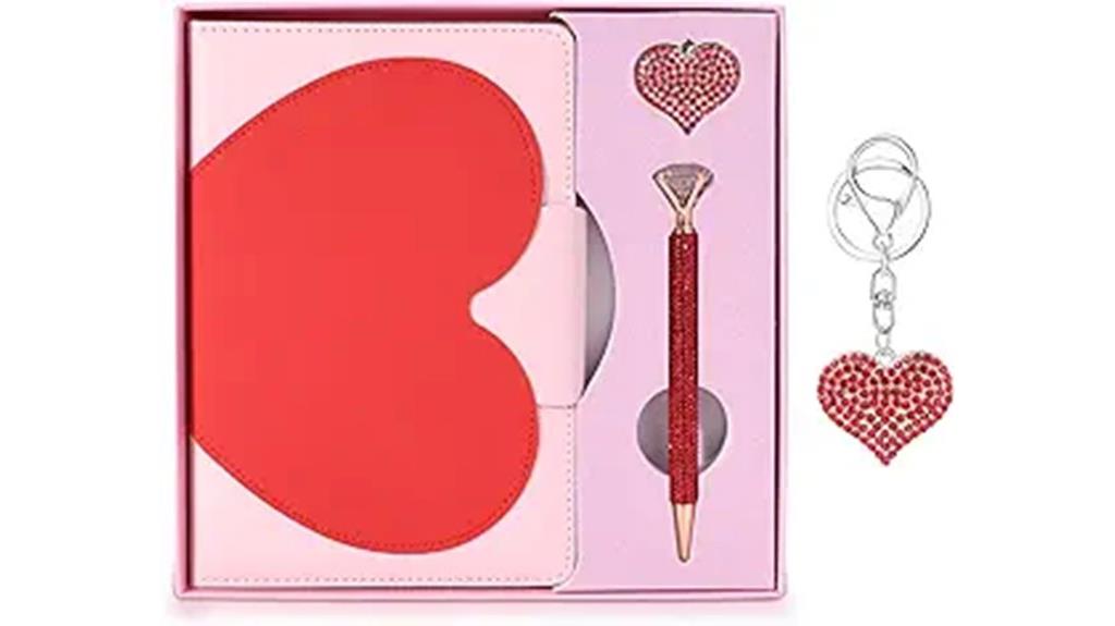 heart shaped journal for girls