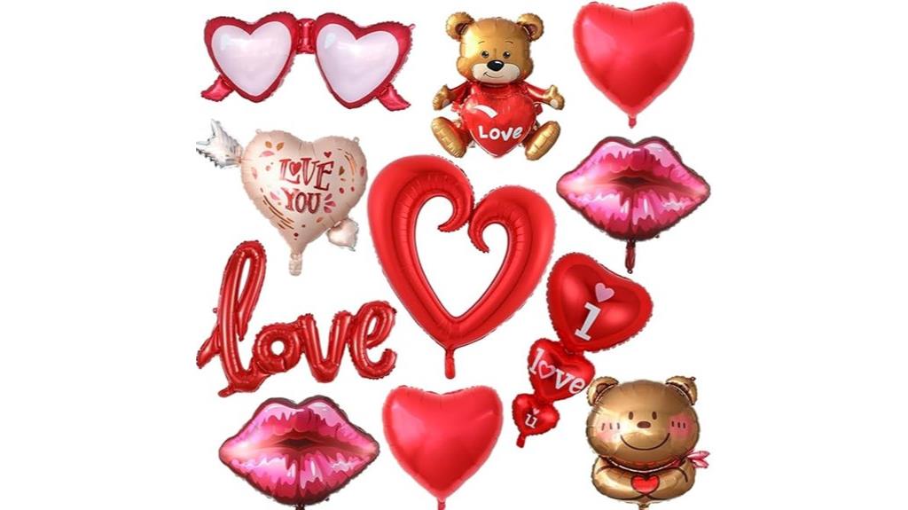 large red heart balloons