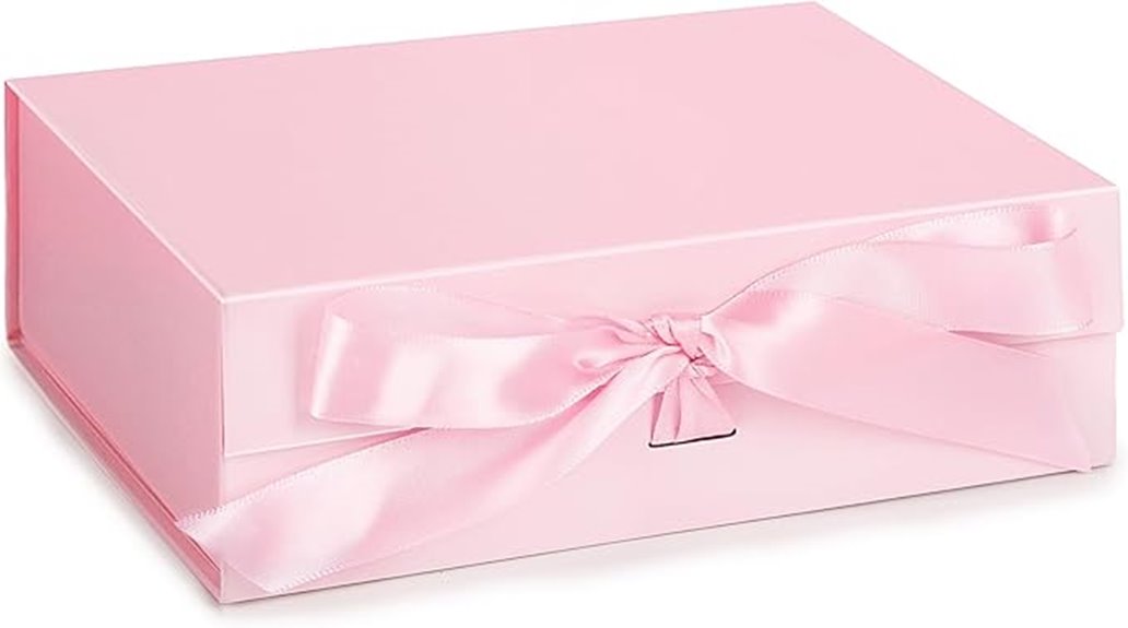 magnetic closure pink box