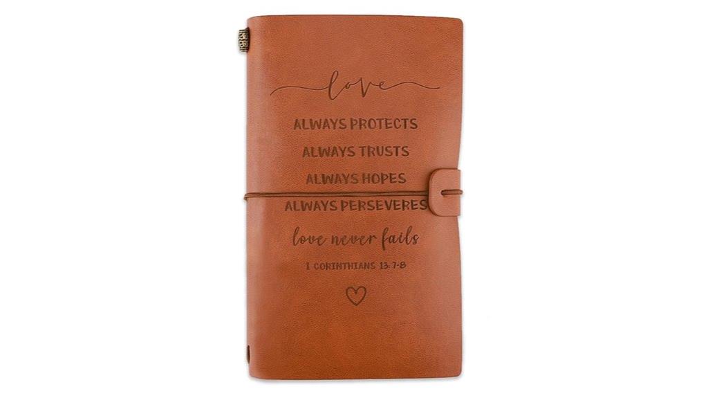 personalized leather journal gift