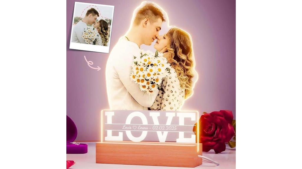 personalized night light frame