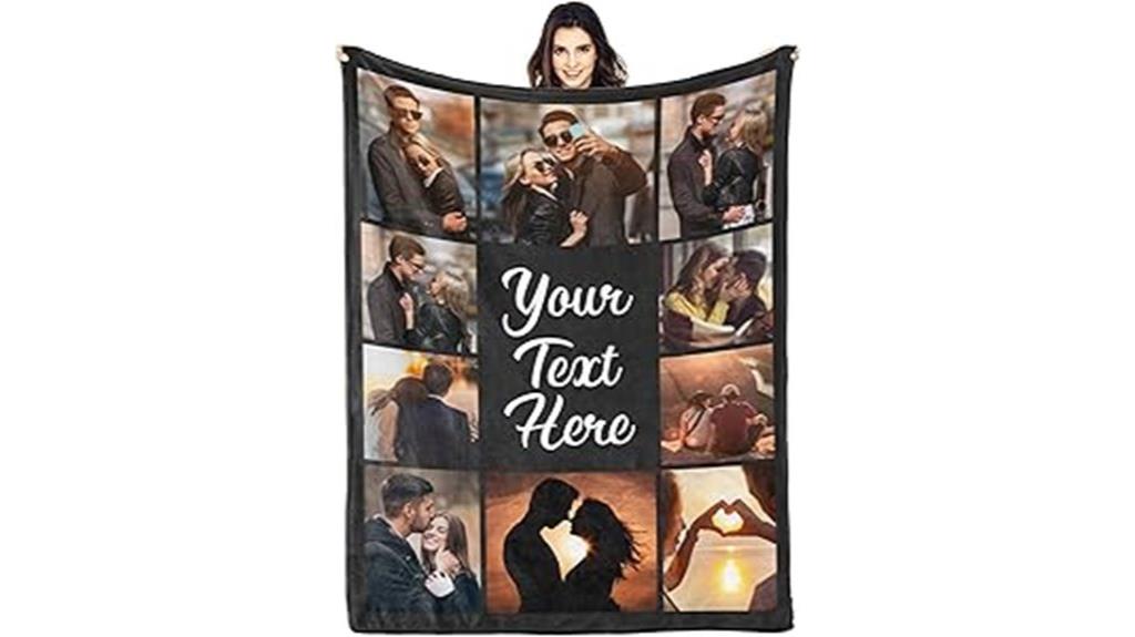 personalized photo blanket gift