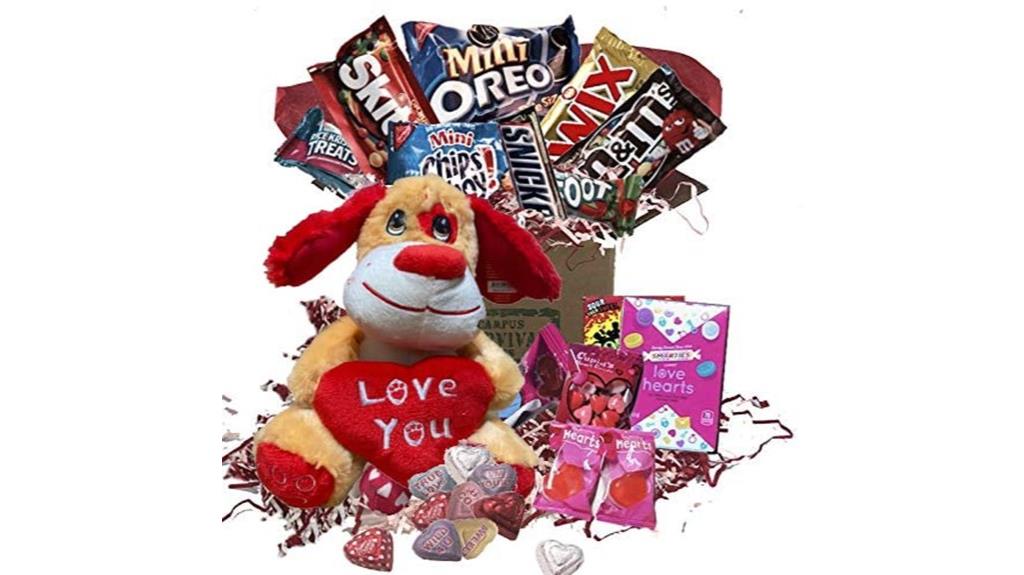 puppy themed valentine care package