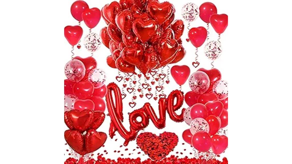 romantic red heart decor