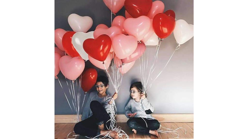 valentine s day heart balloons