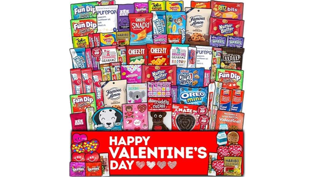 valentine s day snack assortment