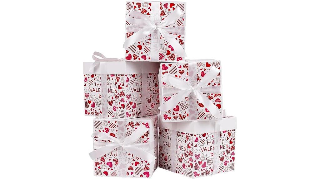 white valentine gift boxes