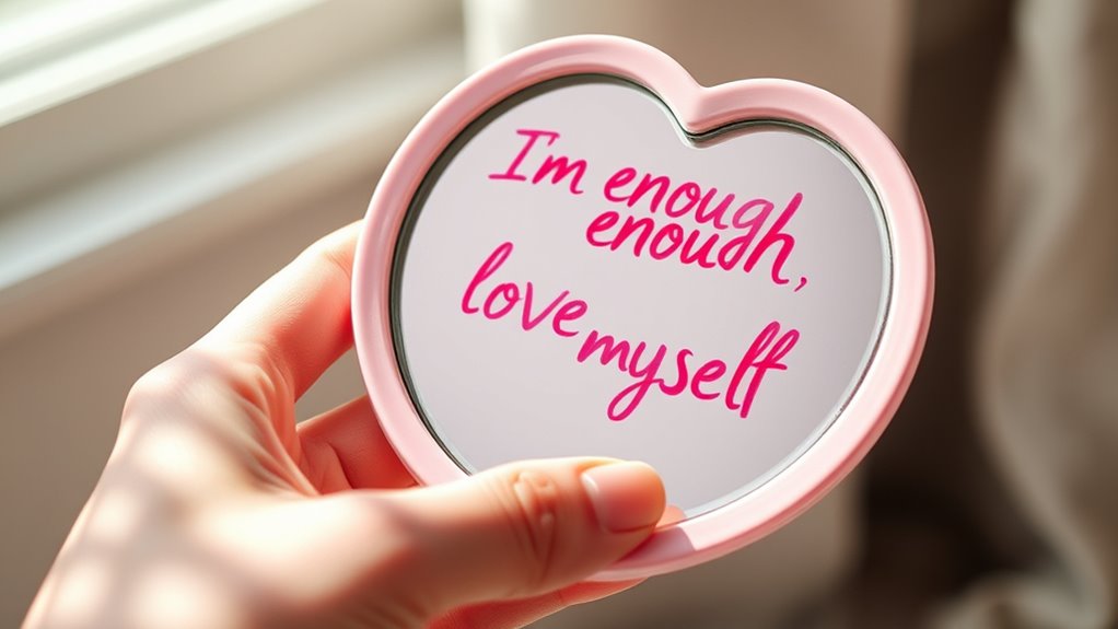 consistent self care and affirmations