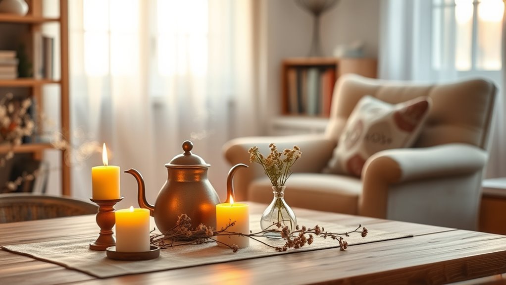 create calm cozy space