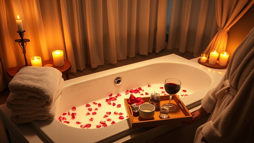 create romantic cozy atmosphere