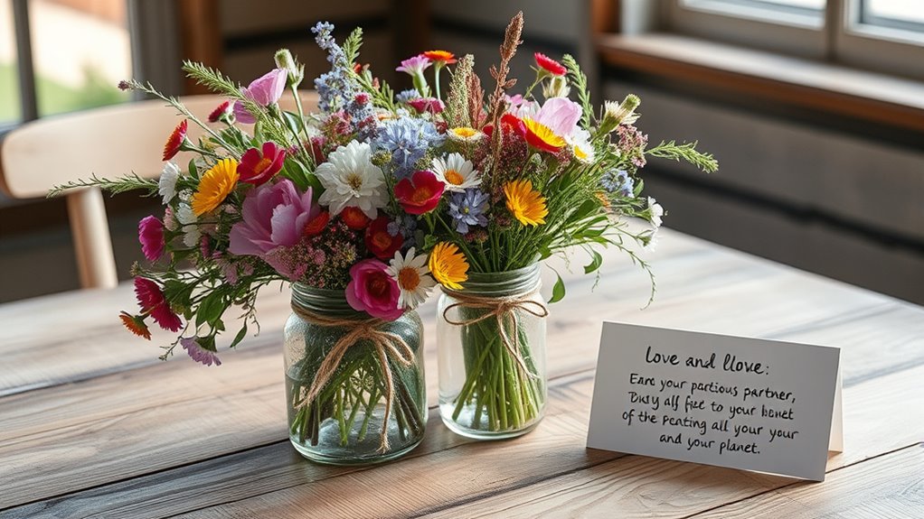 eco friendly personalized floral arrangements
