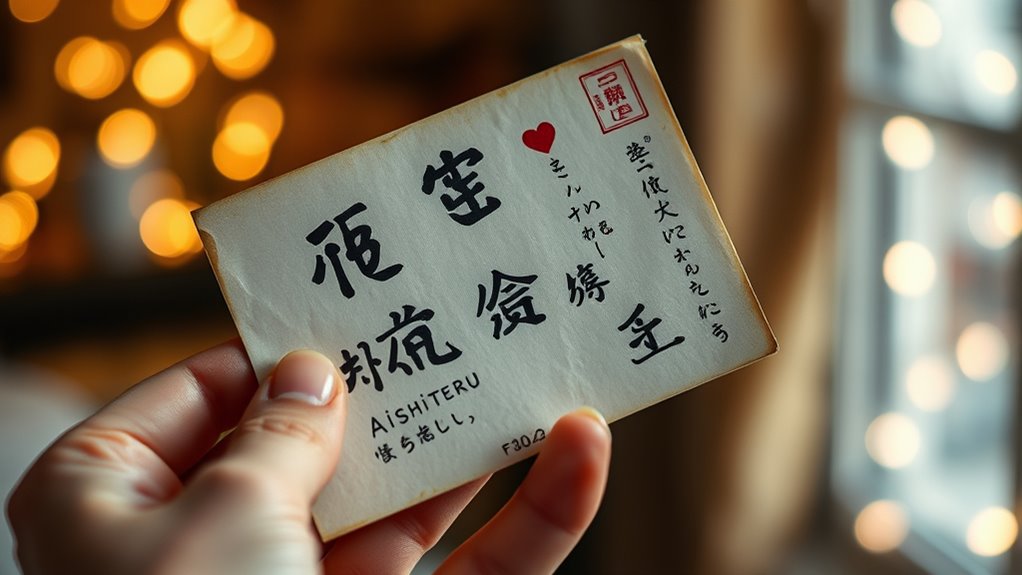 expressing love in japanese