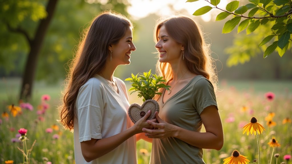 green love eco friendly gestures