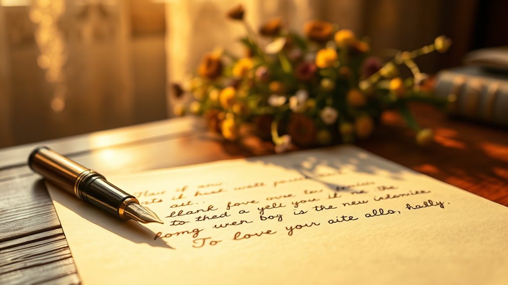 personal heartfelt handwritten letters