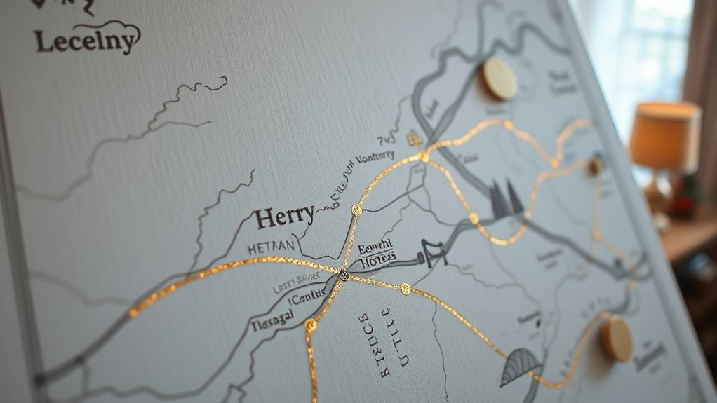 personalized map art story
