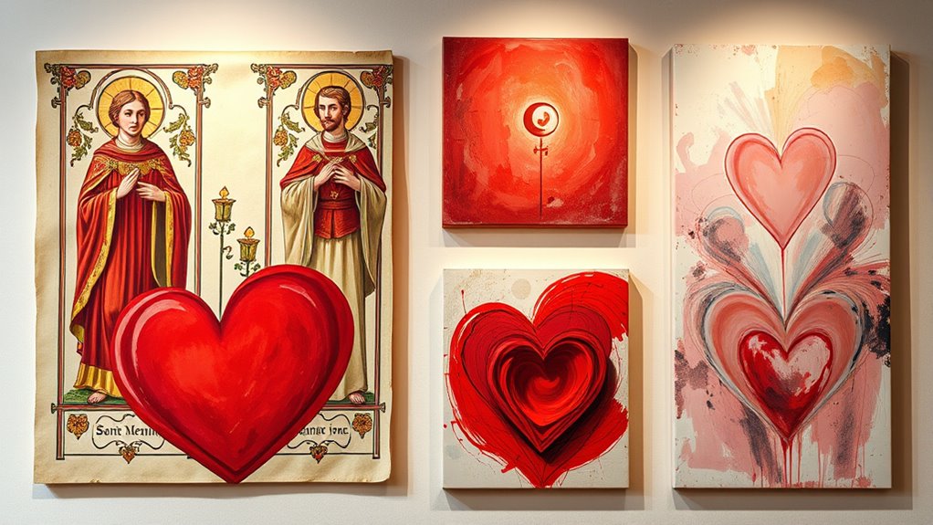 evolving valentine symbolism and depiction