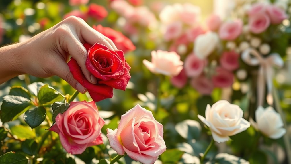 express feelings with roses