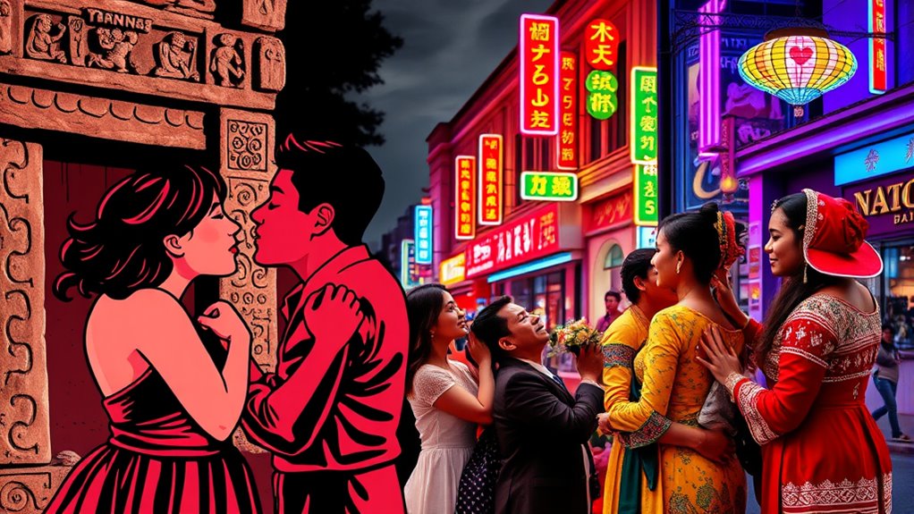 global history of kissing