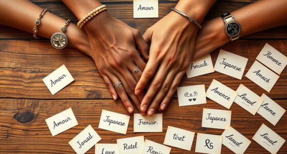 global love vocabulary varieties