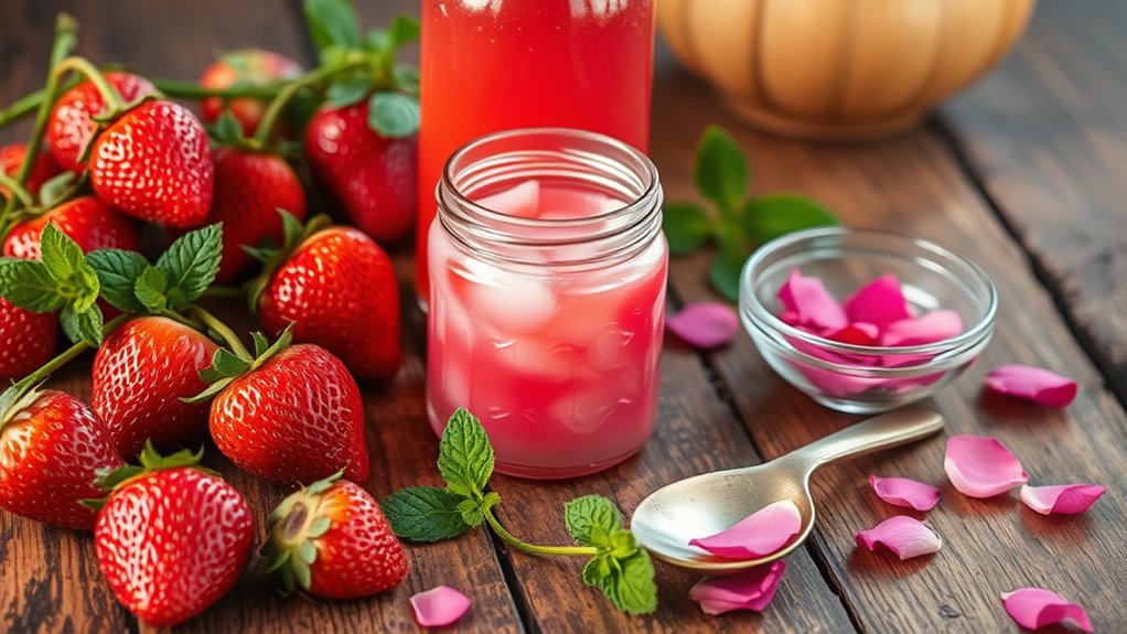 homemade romantic beverage creations