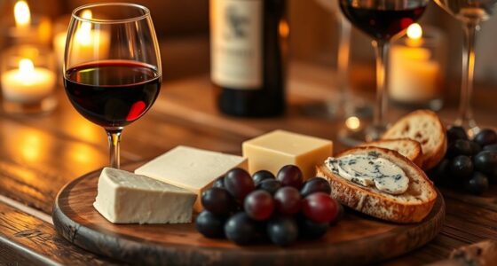 intimate wine and cheese pairing