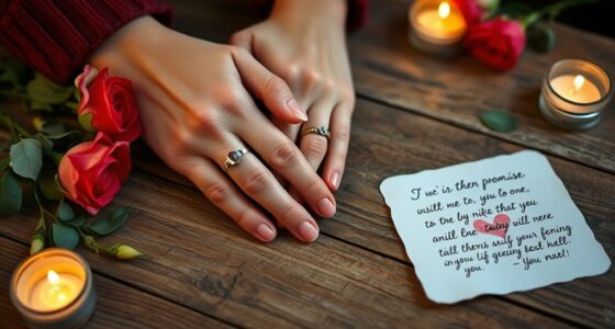 making heartfelt commitment promises