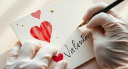 personalized handcrafted valentine card