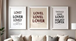 quote inspired wall art