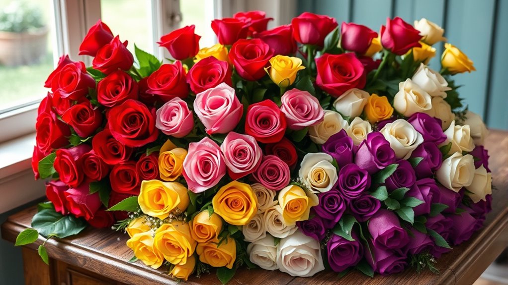 roses symbolize love and history