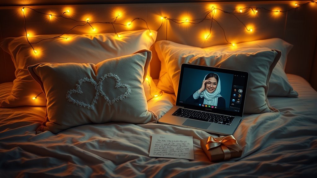 virtual date and personalized keepsakes