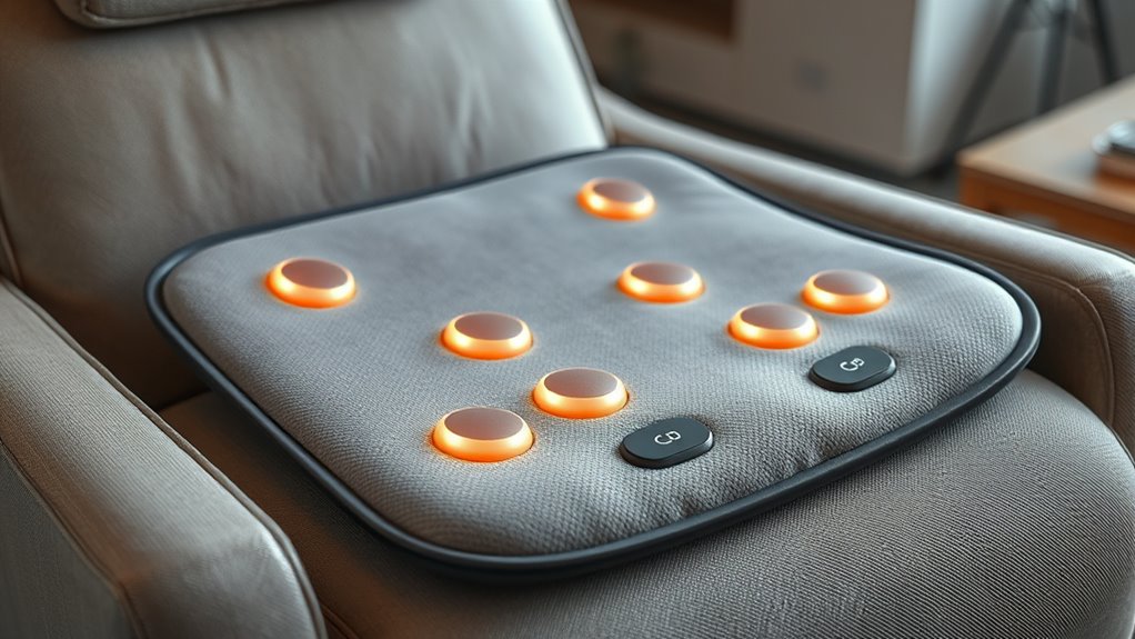 massage chair pad features