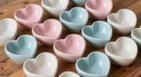 top heart shaped feed bowls