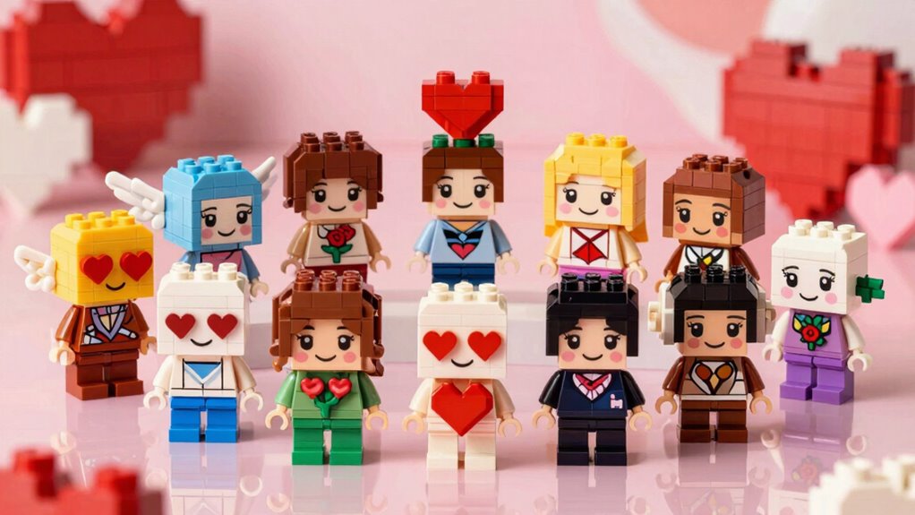 top lego valentine s brick heads