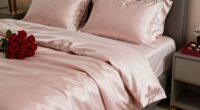 valentine satin bed sheets