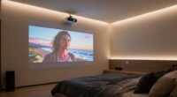 bedroom projectors enhance movie nights