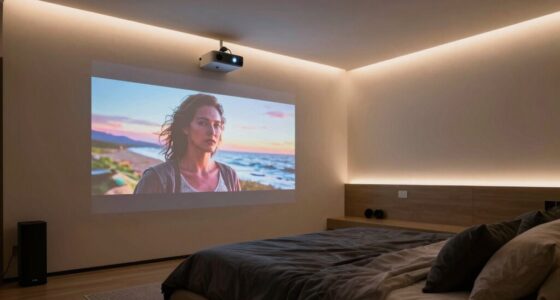 bedroom projectors enhance movie nights