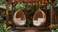 cozy hanging egg nook