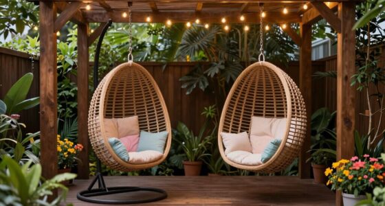 cozy hanging egg nook