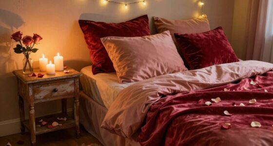create a romantic bedroom atmosphere